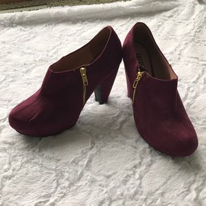 Purple booties
